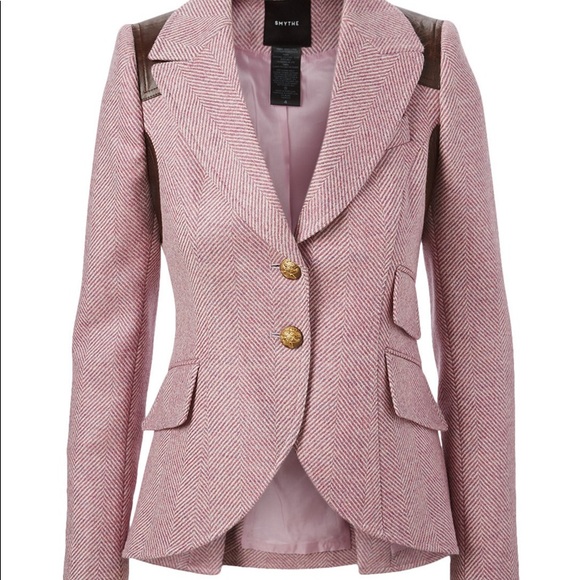 Smythe Jackets & Blazers - Smythe rifle patch herringbone equestrian blazer 4